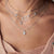 RAVIMOUR 19Style Boho Necklaces for Women Vintage Gold Silver Chain Long Moon Statement Necklace Pendant Bohemian Choker Jewelry
