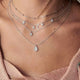 RAVIMOUR 19Style Boho Necklaces for Women Vintage Gold Silver Chain Long Moon Statement Necklace Pendant Bohemian Choker Jewelry