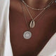 RAVIMOUR 19Style Boho Necklaces for Women Vintage Gold Silver Chain Long Moon Statement Necklace Pendant Bohemian Choker Jewelry