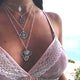 RAVIMOUR 19Style Boho Necklaces for Women Vintage Gold Silver Chain Long Moon Statement Necklace Pendant Bohemian Choker Jewelry