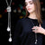 RAVIMOUR Simulated Pearl Choker Necklaces for Women Silver Color Chain Long Necklace Pendant Jewelry Accessories Trendy Kolye