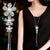 RAVIMOUR Simulated Pearl Choker Necklaces for Women Silver Color Chain Long Necklace Pendant Jewelry Accessories Trendy Kolye
