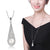 RAVIMOUR Simulated Pearl Choker Necklaces for Women Silver Color Chain Long Necklace Pendant Jewelry Accessories Trendy Kolye