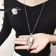 RAVIMOUR Simulated Pearl Choker Necklaces for Women Silver Color Chain Long Necklace Pendant Jewelry Accessories Trendy Kolye
