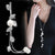 RAVIMOUR Simulated Pearl Choker Necklaces for Women Silver Color Chain Long Necklace Pendant Jewelry Accessories Trendy Kolye