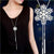 RAVIMOUR Simulated Pearl Choker Necklaces for Women Silver Color Chain Long Necklace Pendant Jewelry Accessories Trendy Kolye
