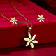 AlphaGal Flower Gold Color Stainless Steel Sets For Women Emoji Butterfly Fish Bone Necklace Earrings Jewelry Set Wedding Jewelry