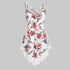 ROSEGAL Plus Size Asymmetric Lace Panel Floral Print Tank Top Sweetheart Neck Casual Criss-Cross Women Sleeveless Long Tops 2019