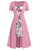 ROSEGAL Plus Size High Waist Maxi Floral Print Dress A-Line Short Sleeves Women Casual Square Collar Ankle-Length Long Dress
