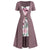 ROSEGAL Plus Size High Waist Maxi Floral Print Dress A-Line Short Sleeves Women Casual Square Collar Ankle-Length Long Dress