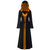 ROSEGAL Plus Size Hooded Lace Up Maxi Dress Women A-Line Long Sleeves Hooded V-neck Long Gothic Dress Novelty High Waist Robe