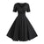ROSEGAL Plus Size Solid High Waist V Neck Vintage Dress Short Sleeves A-Line Solid Dress Women Classic Sexy Party Maxi Dress