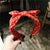 AlphaGal Rabbit Ears Hairbands Striped Knot Headbands for Women Girls Head Bands 2019 New Fashion Bow Hair Accesories