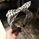 AlphaGal Rabbit Ears Hairbands Striped Knot Headbands for Women Girls Head Bands 2019 New Fashion Bow Hair Accesories