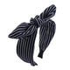 AlphaGal Rabbit Ears Hairbands Striped Knot Headbands for Women Girls Head Bands 2019 New Fashion Bow Hair Accesories
