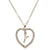 Romantic Love Pendant Necklace For Girls Women Rhinestone Initial Letter Necklace Alphabet Gold Collars Trendy New Charms Kolye