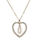 Romantic Love Pendant Necklace For Girls Women Rhinestone Initial Letter Necklace Alphabet Gold Collars Trendy New Charms Kolye
