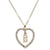 Romantic Love Pendant Necklace For Girls Women Rhinestone Initial Letter Necklace Alphabet Gold Collars Trendy New Charms Kolye
