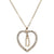 Romantic Love Pendant Necklace For Girls Women Rhinestone Initial Letter Necklace Alphabet Gold Collars Trendy New Charms Kolye