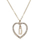 Romantic Love Pendant Necklace For Girls Women Rhinestone Initial Letter Necklace Alphabet Gold Collars Trendy New Charms Kolye
