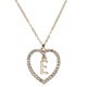 Romantic Love Pendant Necklace For Girls Women Rhinestone Initial Letter Necklace Alphabet Gold Collars Trendy New Charms Kolye