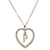 Romantic Love Pendant Necklace For Girls Women Rhinestone Initial Letter Necklace Alphabet Gold Collars Trendy New Charms Kolye