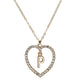 Romantic Love Pendant Necklace For Girls Women Rhinestone Initial Letter Necklace Alphabet Gold Collars Trendy New Charms Kolye