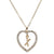 Romantic Love Pendant Necklace For Girls Women Rhinestone Initial Letter Necklace Alphabet Gold Collars Trendy New Charms Kolye
