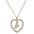 Romantic Love Pendant Necklace For Girls Women Rhinestone Initial Letter Necklace Alphabet Gold Collars Trendy New Charms Kolye