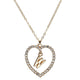 Romantic Love Pendant Necklace For Girls Women Rhinestone Initial Letter Necklace Alphabet Gold Collars Trendy New Charms Kolye