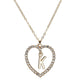 Romantic Love Pendant Necklace For Girls Women Rhinestone Initial Letter Necklace Alphabet Gold Collars Trendy New Charms Kolye