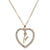 Romantic Love Pendant Necklace For Girls Women Rhinestone Initial Letter Necklace Alphabet Gold Collars Trendy New Charms Kolye