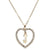 Romantic Love Pendant Necklace For Girls Women Rhinestone Initial Letter Necklace Alphabet Gold Collars Trendy New Charms Kolye