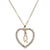 Romantic Love Pendant Necklace For Girls Women Rhinestone Initial Letter Necklace Alphabet Gold Collars Trendy New Charms Kolye