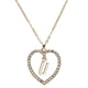 Romantic Love Pendant Necklace For Girls Women Rhinestone Initial Letter Necklace Alphabet Gold Collars Trendy New Charms Kolye