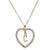 Romantic Love Pendant Necklace For Girls Women Rhinestone Initial Letter Necklace Alphabet Gold Collars Trendy New Charms Kolye