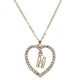 Romantic Love Pendant Necklace For Girls Women Rhinestone Initial Letter Necklace Alphabet Gold Collars Trendy New Charms Kolye