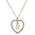 Romantic Love Pendant Necklace For Girls Women Rhinestone Initial Letter Necklace Alphabet Gold Collars Trendy New Charms Kolye