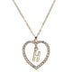 Romantic Love Pendant Necklace For Girls Women Rhinestone Initial Letter Necklace Alphabet Gold Collars Trendy New Charms Kolye