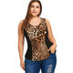 Rosegal Glamorous Sexy Multicolor Contrast Lace Insert Leopard Print Cami Top 2019 Summer Beach Vacation Tank Top 5XL
