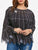 Halloween Plus Size Spider Web Print Poncho Blouse Women Tops New Fall Black O Neck Long Sleeve Blouses Shirts Clothing