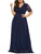 Rosegal Plunging Neck Plus Size Lace Sleeve Maxi Dress Women Dress Solid Color Half Sleeves Floor-Length Dresses 2019 Vestidos
