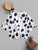 Plus Size Batwing Sleeve Printed Blouse Polka Dot Three Quarter Women Summer Blouses Aesthetic Streetwear Tops 5XL 2019