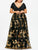 Plus Size Dress Women Deep V Neck Short Sleeves Floral Sparkly Maxi Dresses Elegant Party Dress Vestidos Robe Femme 5XL