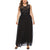 Plus Size Dress Women Summer Fashion Sequin Applique Lace Evening Party Dress Sleeveless Micro-elastic A-Line Dress 5XL