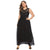 Plus Size Dress Women Summer Fashion Sequin Applique Lace Evening Party Dress Sleeveless Micro-elastic A-Line Dress 5XL
