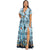 Rosegal Plus Size Printed Maxi Split Dress Bohemian Beach Party Maxi Dress Vintage Elegant High Wasit V-Neck Summer Bodycon Robe