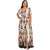 Rosegal Plus Size Printed Maxi Split Dress Bohemian Beach Party Maxi Dress Vintage Elegant High Wasit V-Neck Summer Bodycon Robe