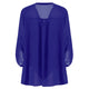 Plus Size Split-Neck Adjustable Sleeve Blouse Casual Solid V Neck Long Sleeve Blouses Women Tops Fashion Lady Clothes