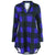 Plus Size Split Neck Long Plaid Boyfriend Shirt Women Blouse Casual Shirttail V-Neck Long Sleeve Blouses Shirts Clothing